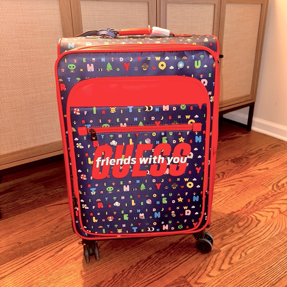 New luxury J Balvin Guess Friends With You 22"  Luggage suitcase Hype Designer